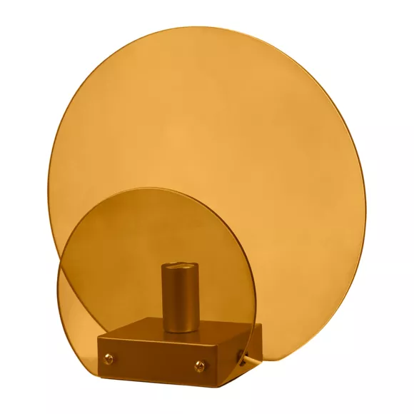 Lámpara de mesa de vidrio (D22 cm) Bowie Naranja