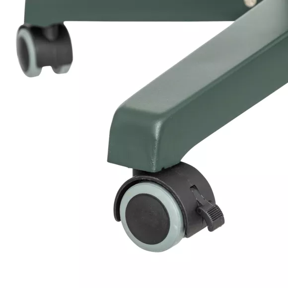 Metalen kerstboomvoet op wieltjes (D54 cm) Groen
