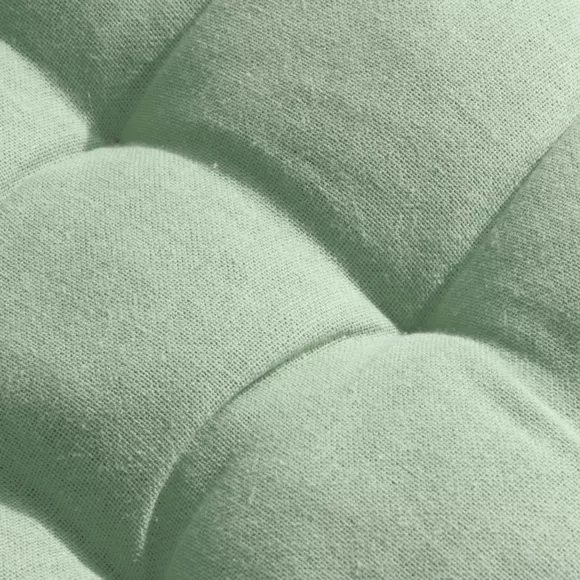 Cuscino rotondo per sedia in cotone (40 cm) Pixel Verde menta