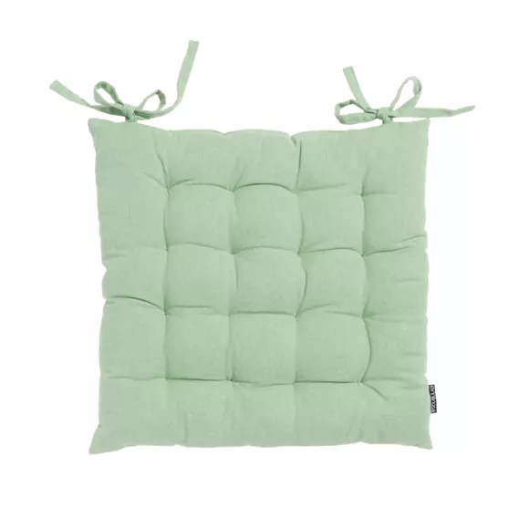 Cuscino quadrato in cotone per sedia (40 x 40 cm) Pixel Verde menta