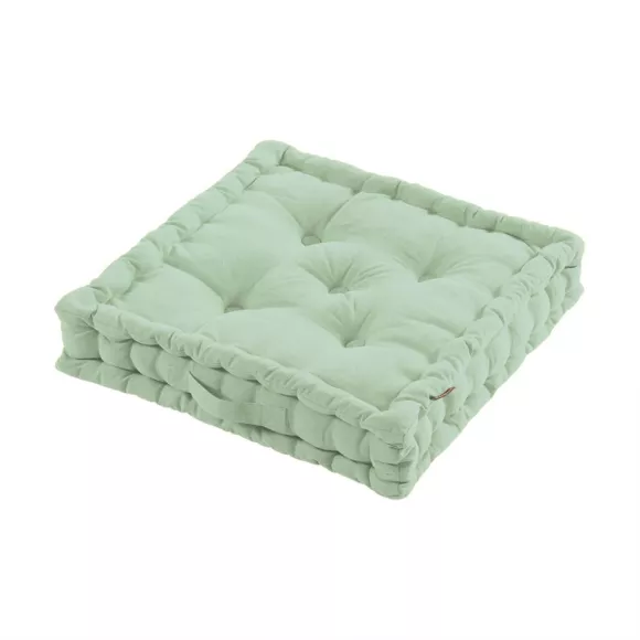 Coussin de sol coton (50 x 50 cm) Pixel Vert menthe