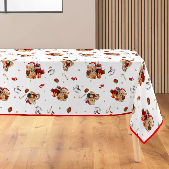 Rechthoekig Kerstkleed anti-vlek (150 x 240 cm) Beertjes