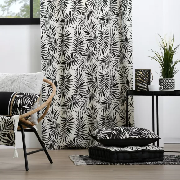 Tapis coton (60 x 90 cm) Ziana Noir