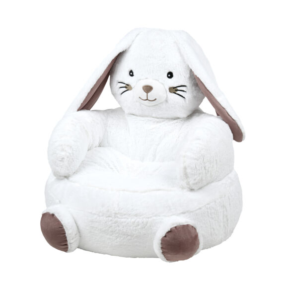 Pouf lapin enfant (45 x 45 cm) Basile Blanc