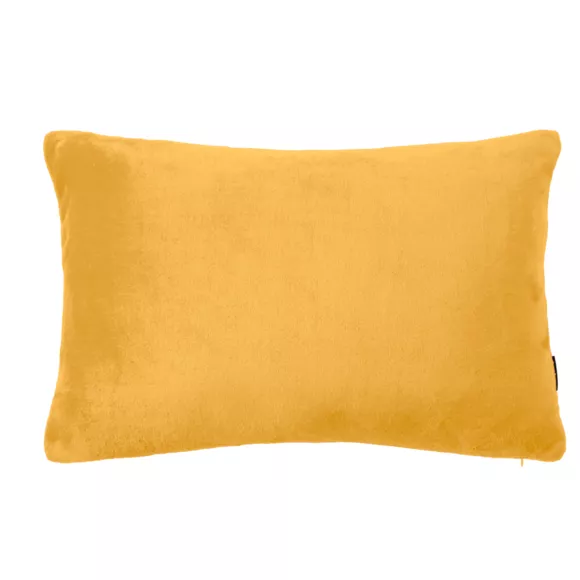 Housse de coussin rectangulaire flanelle (40 x 60 cm) Didou Jaune moutarde