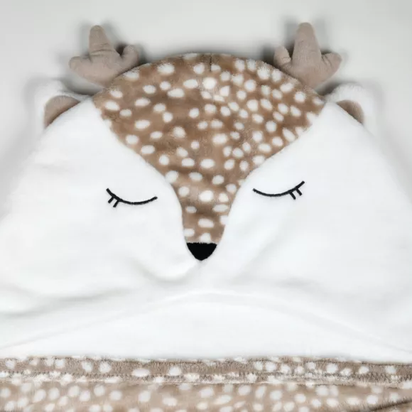 Kindercapuchon plaid (75 x 150 cm) Gabin Taupe