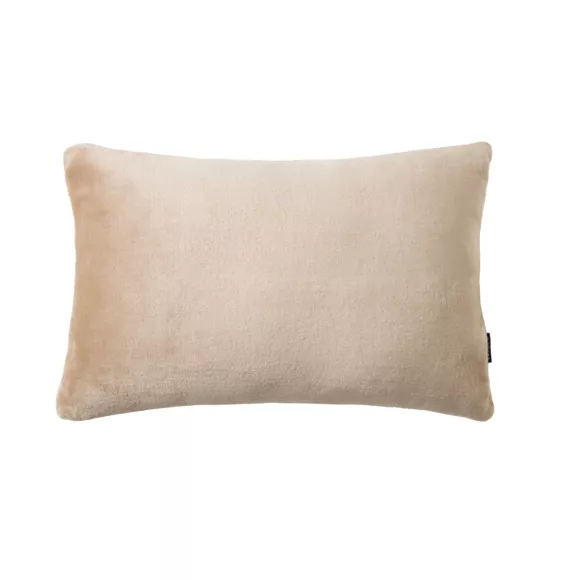 Funda de cojín rectangular en franela (40 x 60 cm) Didou Marrón glaseado