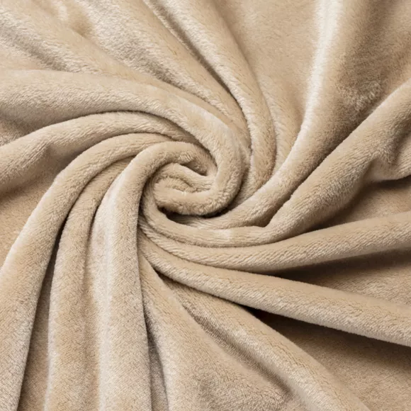 Kuscheldecke aus Flanell (220 x 240 cm) Didou Eiskaffee-Braun