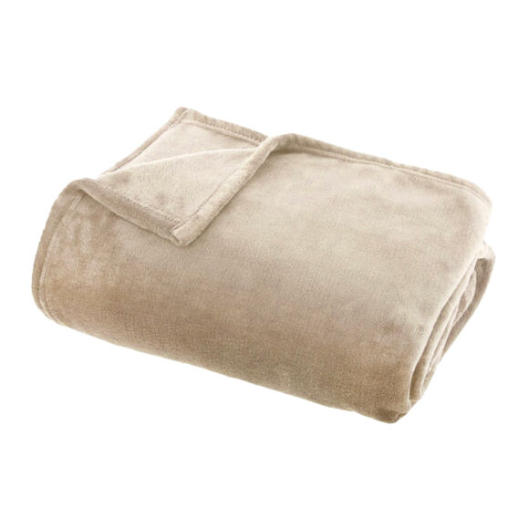 Kuscheldecke aus Flanell (180 x 230 cm) Didou Eiskaffee-Braun