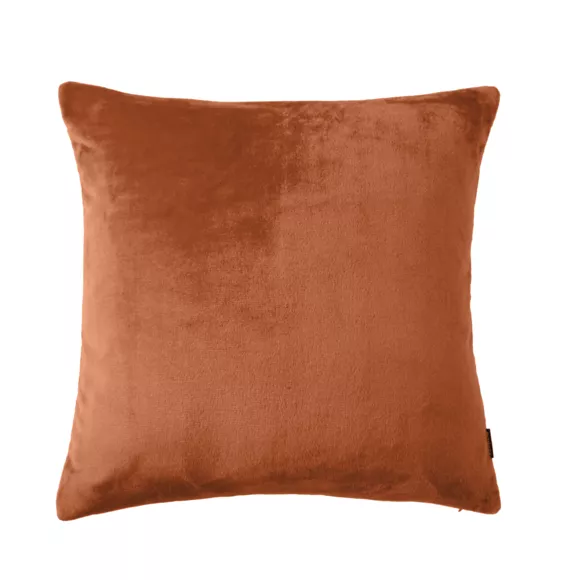 Funda de cojín cuadrada en franela (60 x 60 cm) Didou Cobre