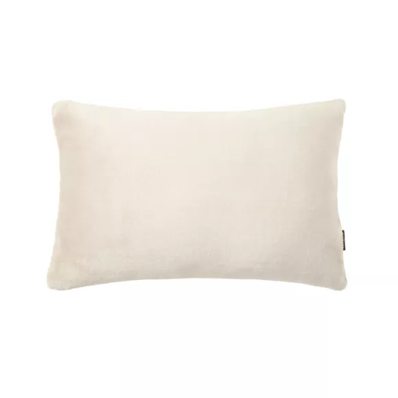 Housse de coussin rectangulaire flanelle (40 x 60 cm) Didou Beige grège