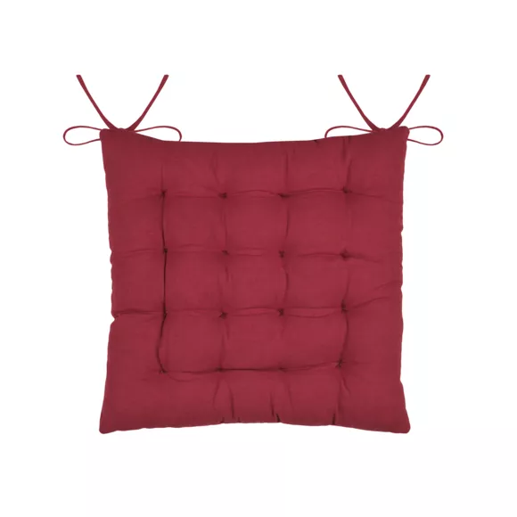 Coussin de chaise carré coton (38 x 38 cm) Valgenis Ecru 