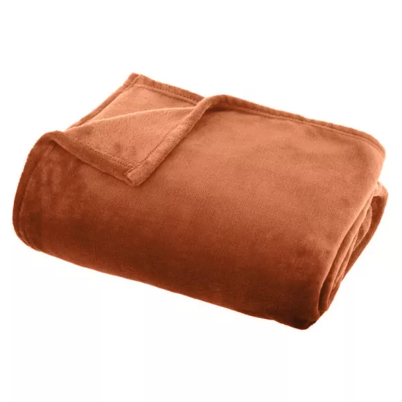 Manta suave en franela (180 x 230 cm) Didou Cobre
