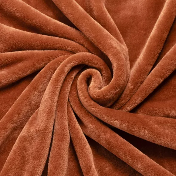 Manta suave en franela (180 x 230 cm) Didou Cobre