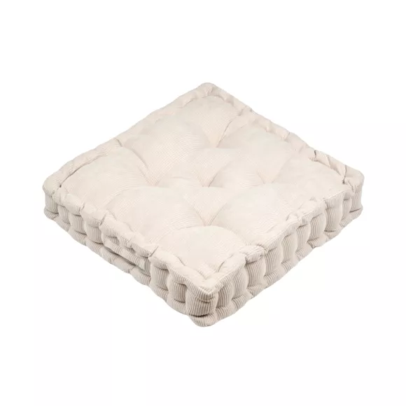 Coussin de sol carré velours (45 x 45 cm) Dandy Beige