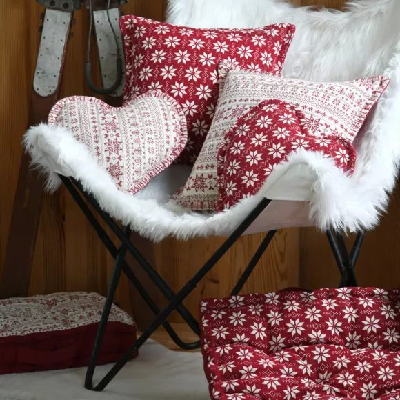 Coussin de sol carré coton (45 x 45 cm) Valgenis Ecru