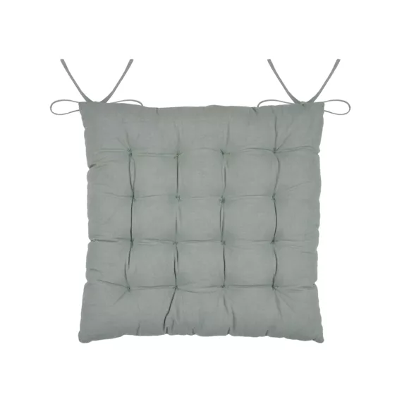 Coussin de chaise carré coton (38 x 38 cm) Yuki Beige