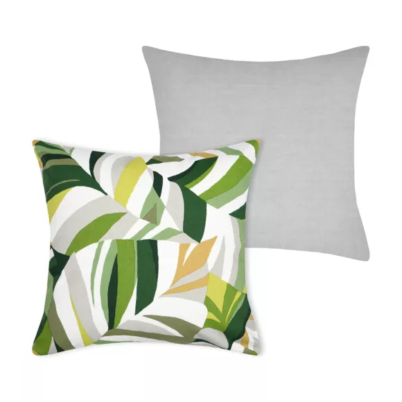 Housse de coussin carrée coton (40 x 40 cm) Kochia Verte