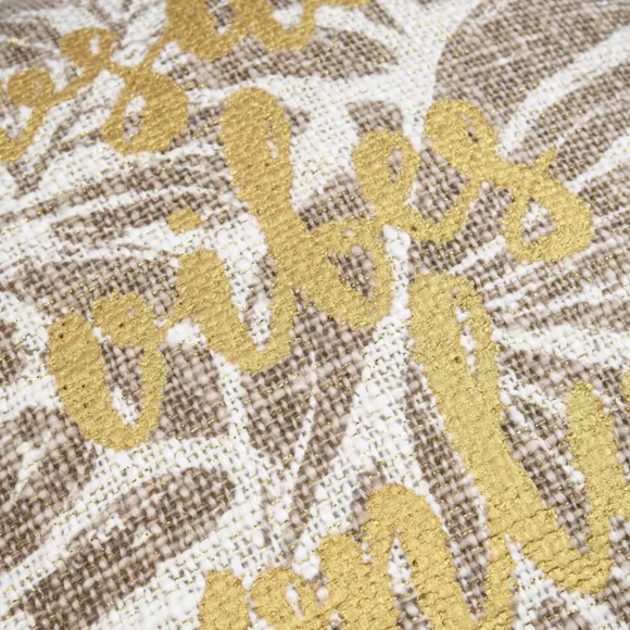 Vierkant katoenen kussen (40 x 40 cm) Hemera Taupe