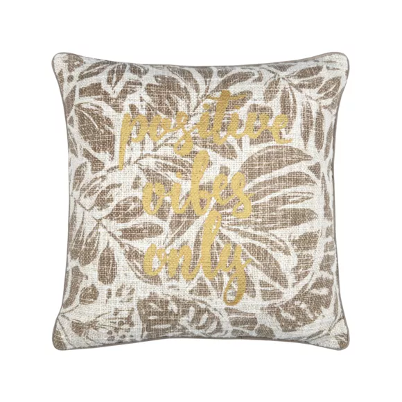 Coussin carré coton (40 x 40 cm) Hemera Taupe