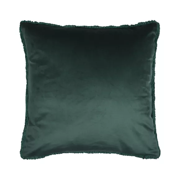 Coussin carré fausse fourrure (45 x 45 cm) Timmy Vert émeraude