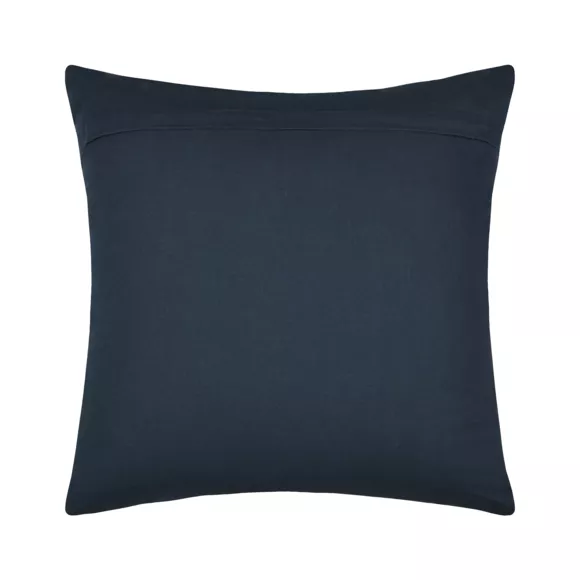 Coussin carré coton (45 x 45 cm) Maritime Bleu marine