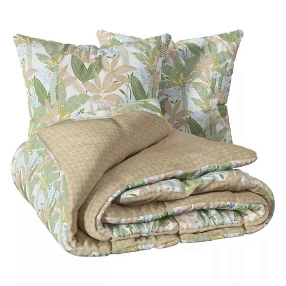 Funda nórdica y dos fundas de almohadas algodón (240 x 220 cm) June Multicolor