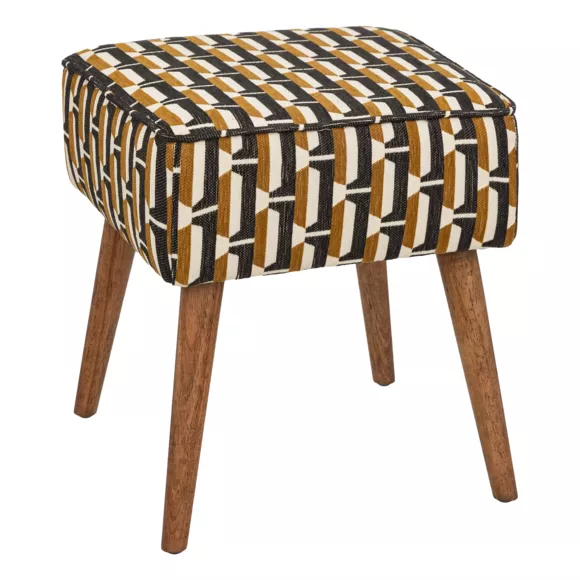 Houten kruk (H41 cm) Chiara Zwart
