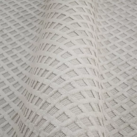 Alfombra rectangular de salón tejida (140 x 200 cm) Ravi Beige pampa