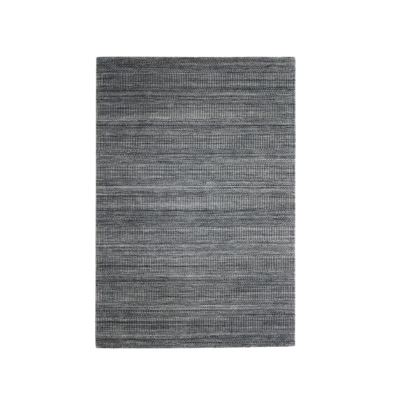 Tapis de salon rectangulaire matière recyclée (140 x 200 cm) Aiko Gris