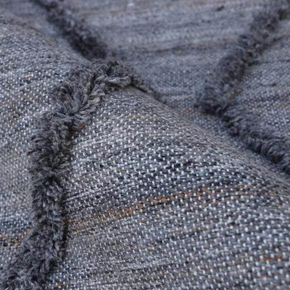 Alfombra rectangular de salón de material reciclado tuftada (160 x 230 cm) Noori Gris