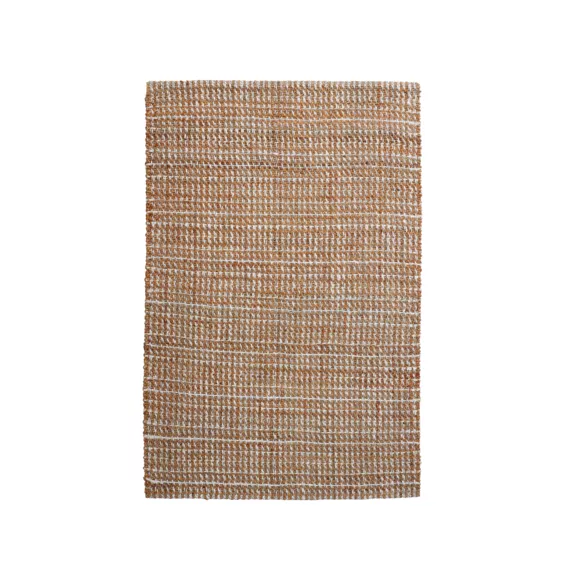 Alfombra rectangular de salón de yute tejida a mano (140 x 200 cm) Weston Marrón