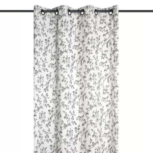 Rideau coton recyclé (140 x 260 cm) Clarine Ecru