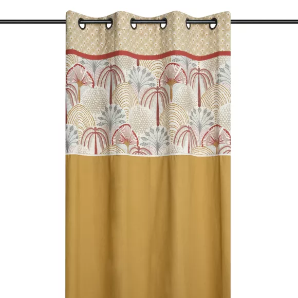 Rideau coton (140 x 260 cm) Aswan Jaune curry
