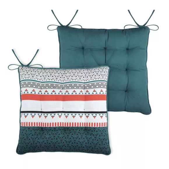 Coussin de chaise Niro Bleu pétrole