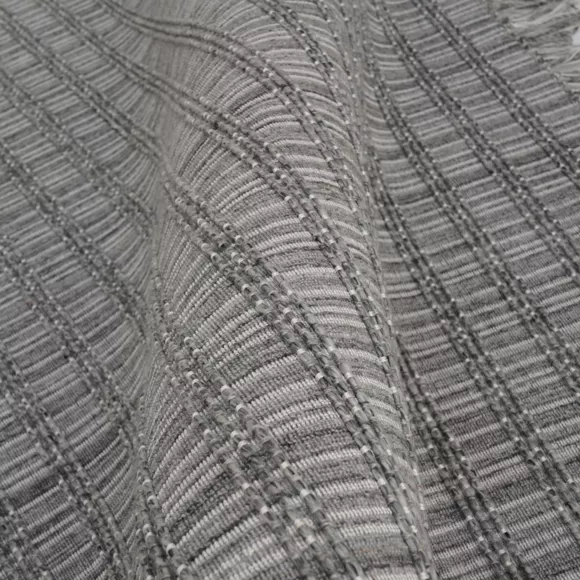 Alfombra rectangular de salón de material reciclado (160 x 230 cm) Priya Gris