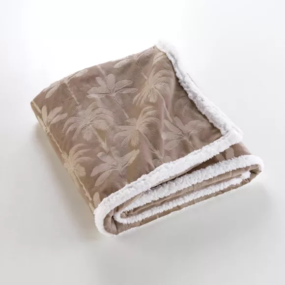 Zachte plaid (125 x 150 cm) Palmys Bruin