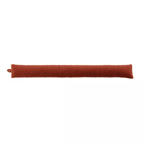 Coussin bas de porte bouclette (80 x 10 cm) Wooly Terracotta