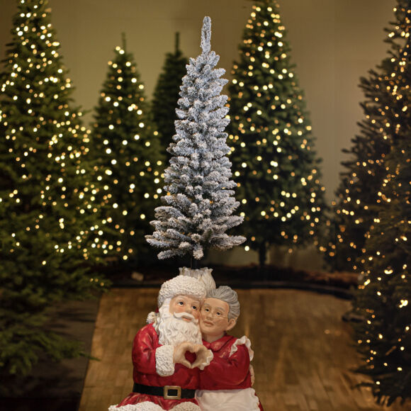 Piede di albero gigante (H97 cm) Babbo e Mamma Natale