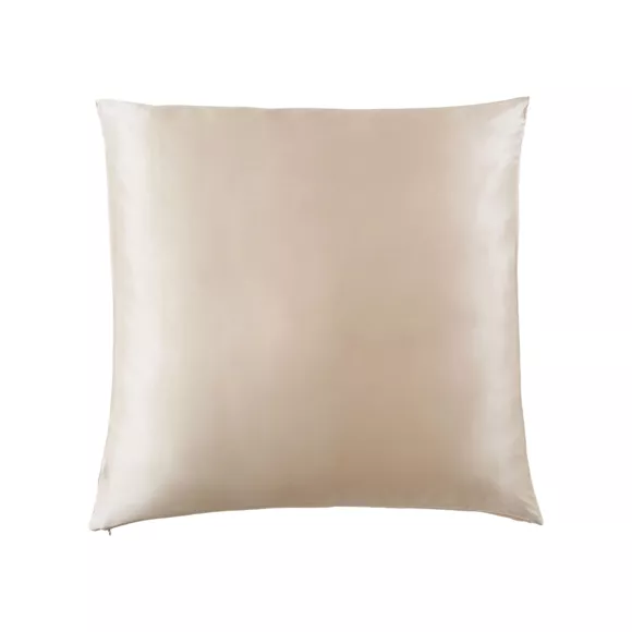 Taie d'oreiller carrée soie de mûrier (63 x 63 cm) Mizuki Beige pampa