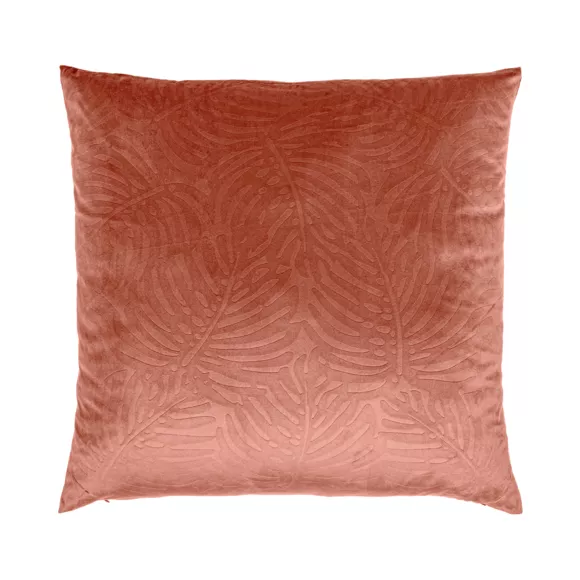 Cuscino quadrato velluto (60 x 60 cm) Fern Teracotta
