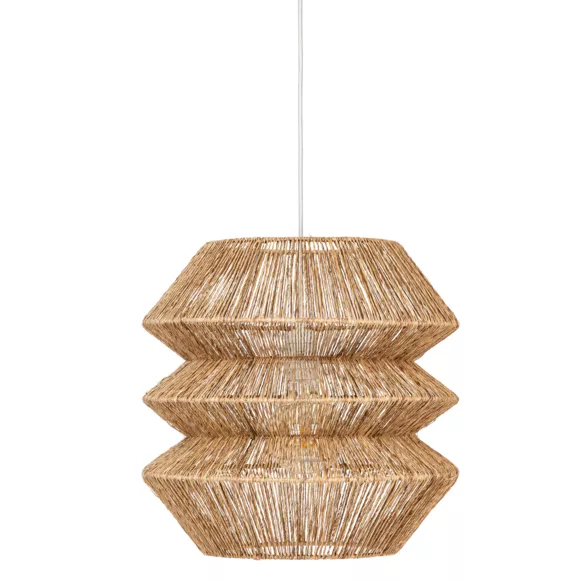 Suspension lumineuse jute (D38 cm) Liza Beige