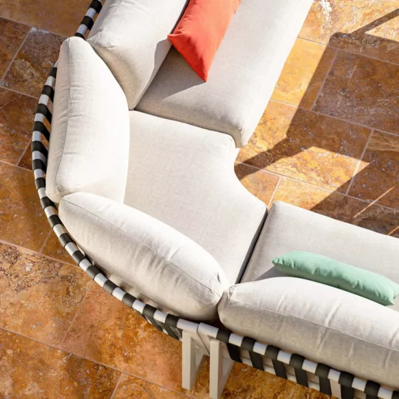 Loungeset Long Beach Wit - 7 zitplaatsen 3