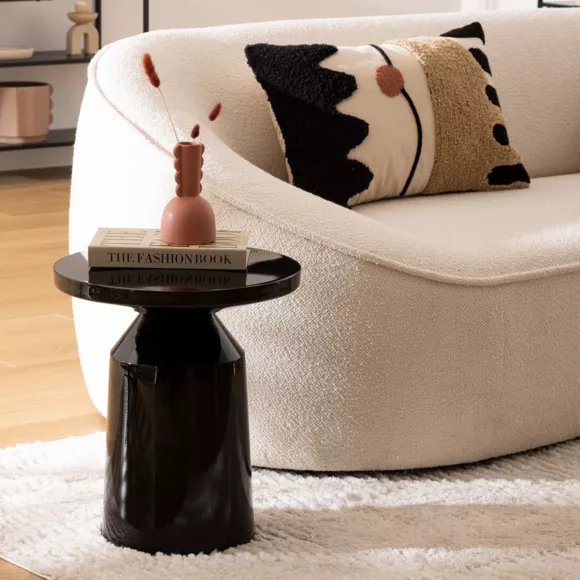 Totem metalen koffietafel (H44 cm) Sita Zwart
