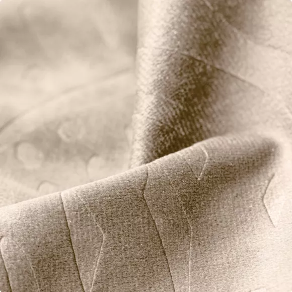 Rideau occultant velours (140 x 180 cm) Fern Taupe