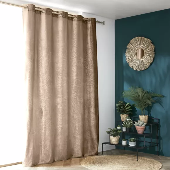 Tenda oscurante velluto (180 x 260 cm) Fern Tortora