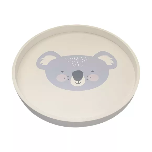Kinder Beistelltisch Holz (D30 cm) Koala Blau