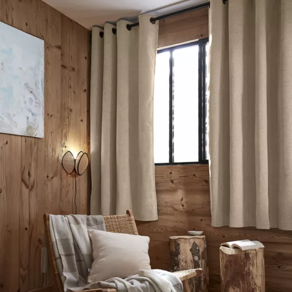 Rideau occultant isolant Total Blackout (140 x 180 cm) Magnus Ecru
