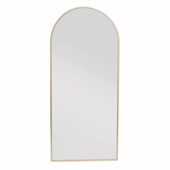 Miroir mural en métal (H180 cm) Dallas Doré