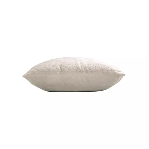 Vierkante fluwelen kussenhoes (40 x 40 cm) Daisy Taupe